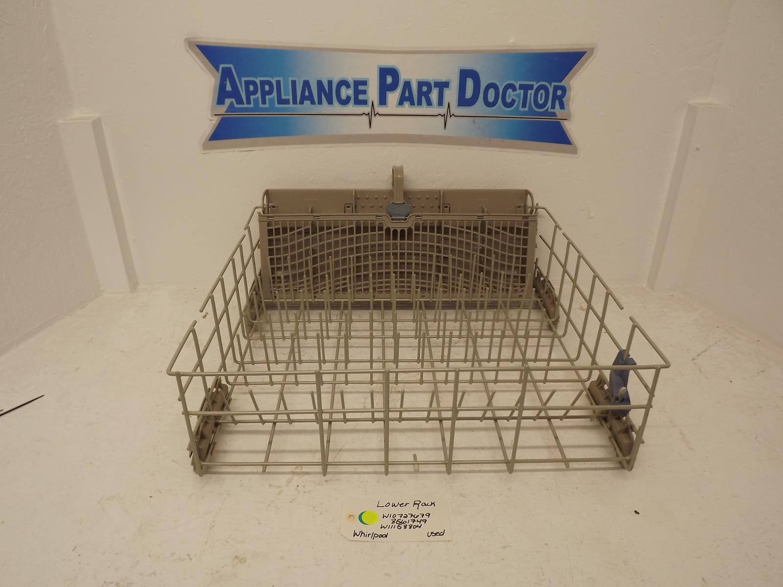 Whirlpool Dishwasher W10727679 8561749 W11158804 Lower Rack Used Whirlpool Dishwasher W10727679 8561749 W11158804 Lower Rack Used